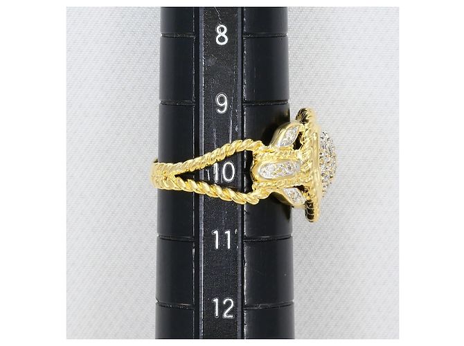 Autre Marque Goldbandring 18K mit Diamant Weiß Golden - Ansicht 7