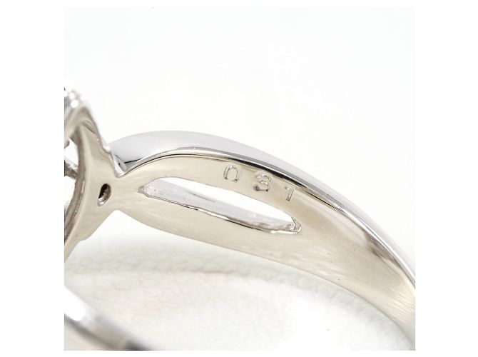 Autre Marque Platin-Ring mit Diamant - Ansicht 6