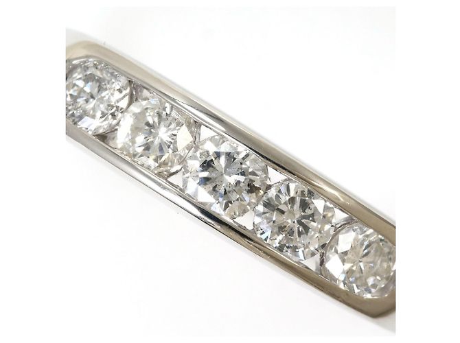 Autre Marque PT900 Platin-Bandring mit Diamant - Ansicht 2