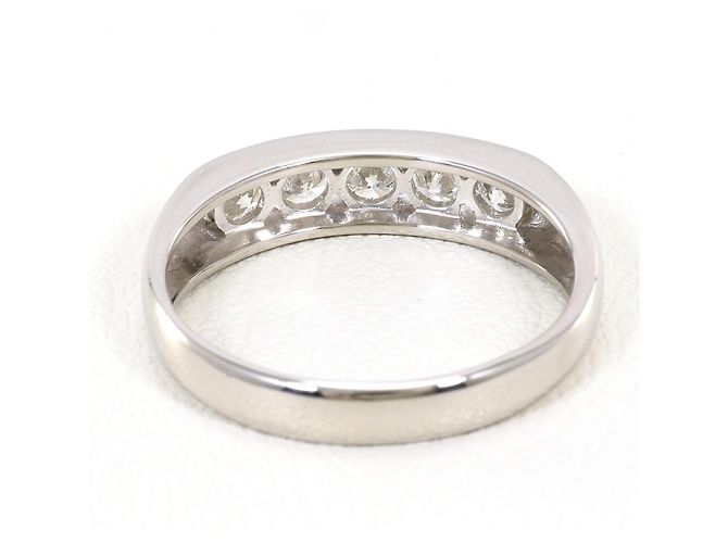 Autre Marque PT900 Platin-Bandring mit Diamant - Ansicht 4