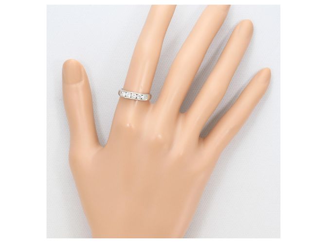 Autre Marque PT900 Platin-Bandring mit Diamant - Ansicht 7