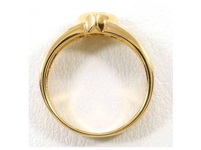 Autre Marque Anello fede in oro giallo 18K e platino con diamante D'oro - vista 3