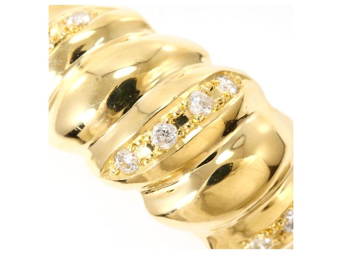 Autre Marque Ringband aus 18K Gelbgold mit Diamant Golden - Ansicht 2