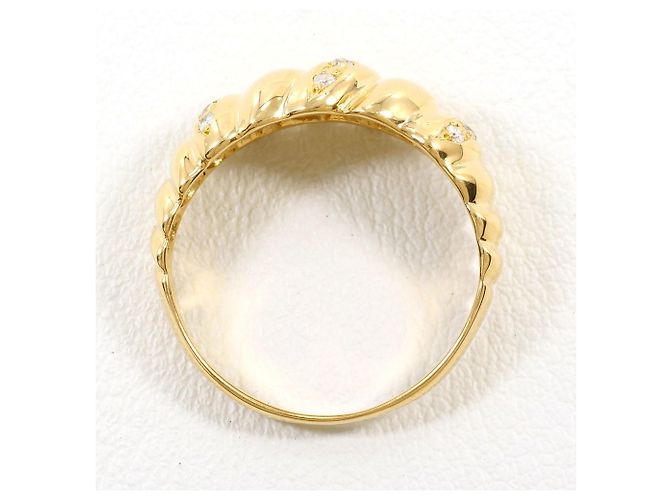 Autre Marque Ringband aus 18K Gelbgold mit Diamant Golden - Ansicht 3