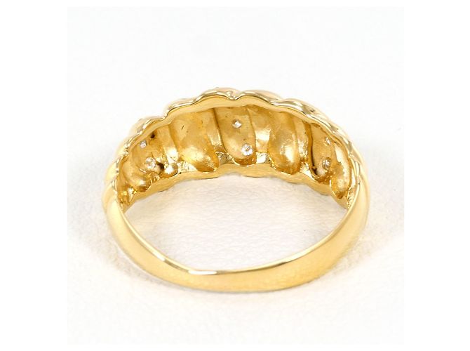 Autre Marque Ringband aus 18K Gelbgold mit Diamant Golden - Ansicht 4