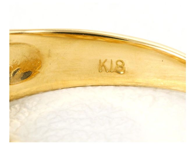 Autre Marque Ringband aus 18K Gelbgold mit Diamant Golden - Ansicht 5