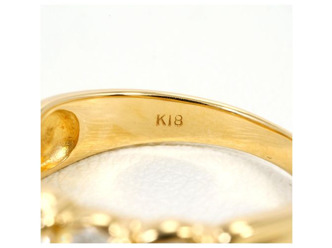 Autre Marque Ring aus 18K Gelbgold mit Diamant Golden - Ansicht 5