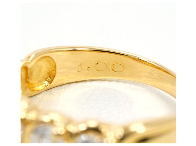 Autre Marque Ring aus 18K Gelbgold mit Diamant Golden - Ansicht 6