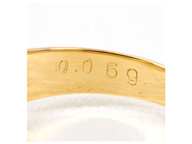 Autre Marque Ringband aus 18K Gelbgold mit Diamant Golden - Ansicht 6