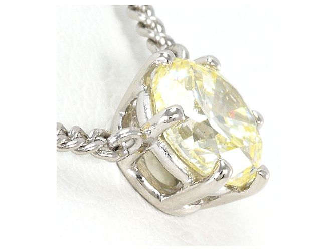 Autre Marque Collana in platino PT850 con diamante giallo - vista 2