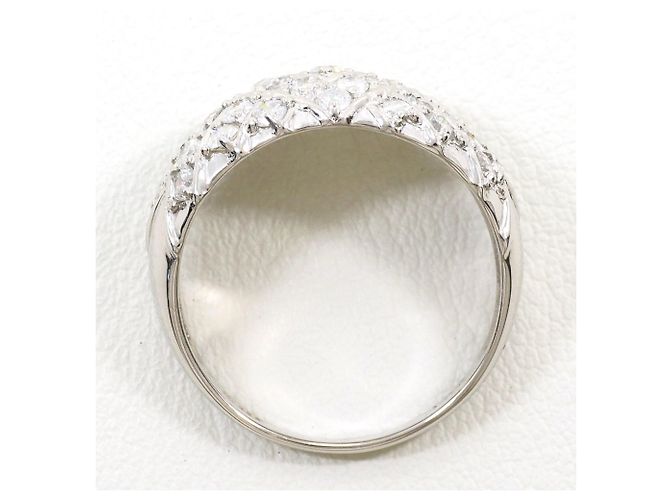 Autre Marque Platin-Bandring mit Diamant - Ansicht 3