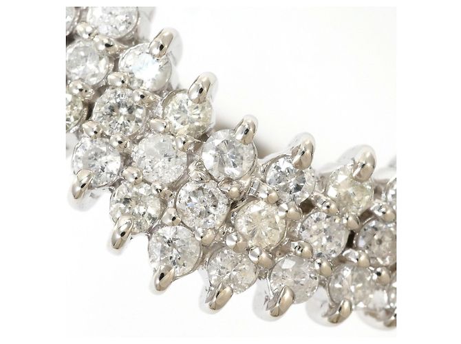 Autre Marque Platin-Bandring mit Diamant - Ansicht 2