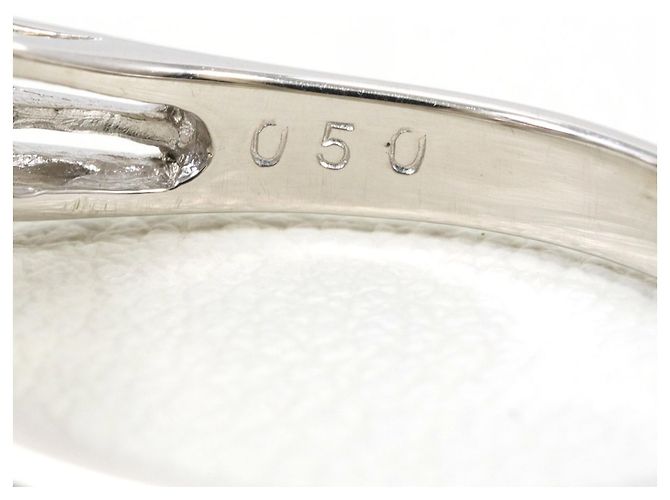 Autre Marque Platin-Bandring mit Diamant - Ansicht 6