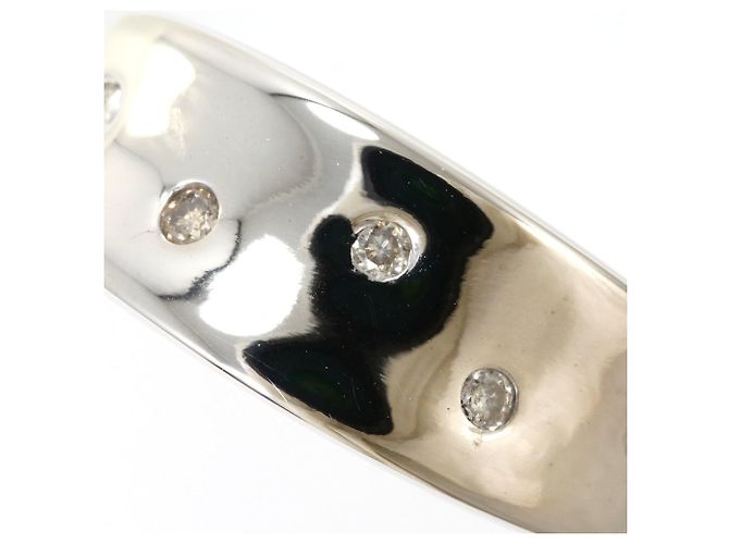 Autre Marque Ehering aus 18K Weißgold mit Diamant Golden - Ansicht 2