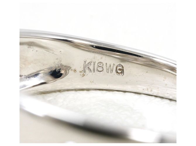 Autre Marque Ehering aus 18K Weißgold mit Diamant Golden - Ansicht 5