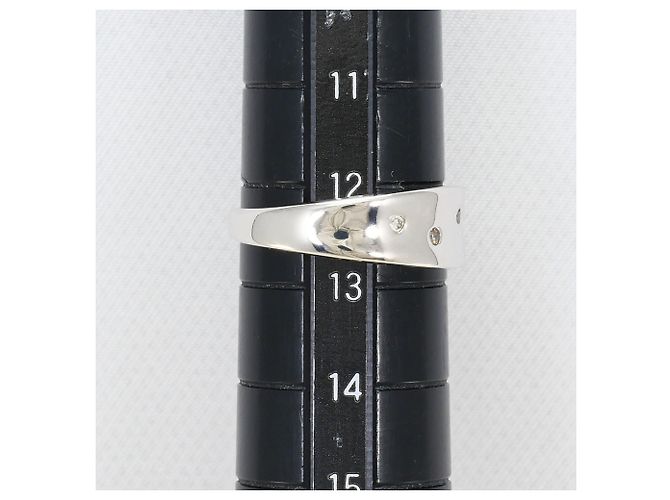 Autre Marque Ehering aus 18K Weißgold mit Diamant Golden - Ansicht 8