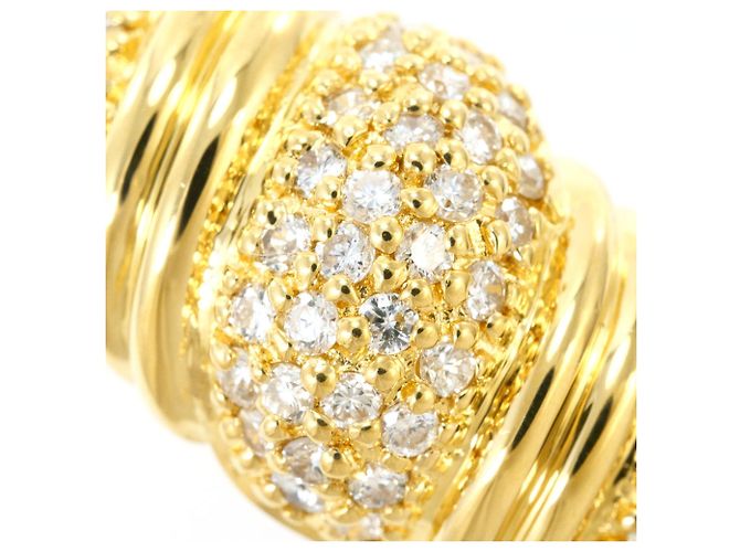 Autre Marque Ringband aus 18K Gelbgold mit Diamant Golden - Ansicht 2