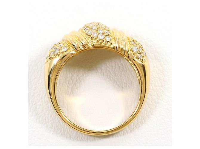 Autre Marque Ringband aus 18K Gelbgold mit Diamant Golden - Ansicht 3