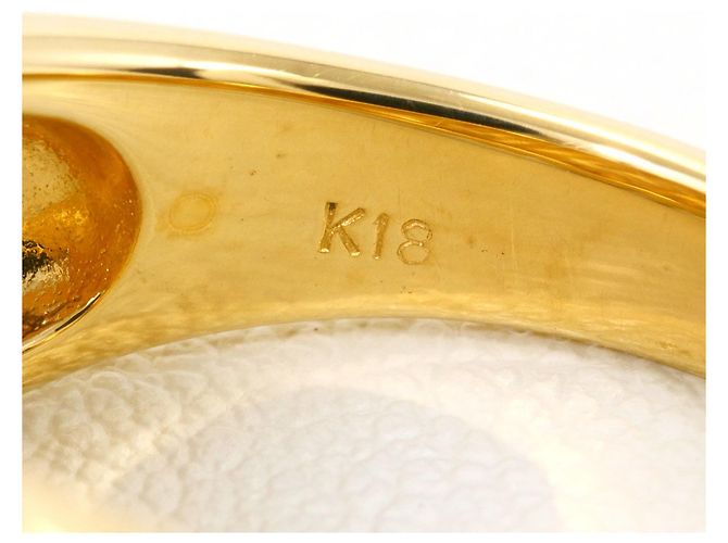 Autre Marque Ringband aus 18K Gelbgold mit Diamant Golden - Ansicht 5