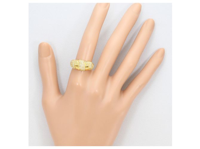 Autre Marque Ringband aus 18K Gelbgold mit Diamant Golden - Ansicht 7