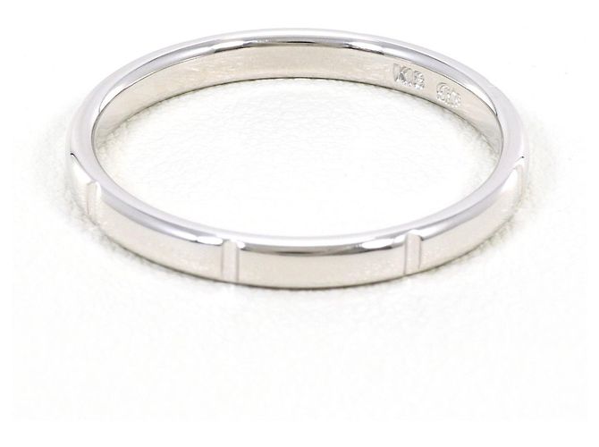 Autre Marque Bague alliance élégante en or blanc 18K avec diamants Doré - vue 4