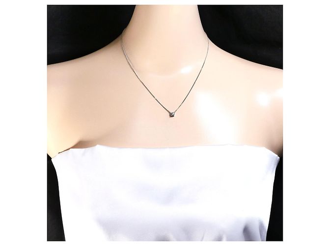 Autre Marque Platin-Halskette PT850 mit Diamant - Ansicht 6