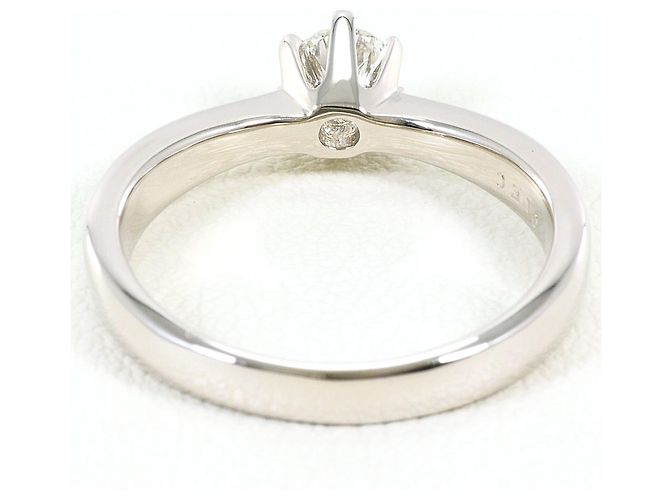 Autre Marque Platin-Ring mit Diamant - Ansicht 4