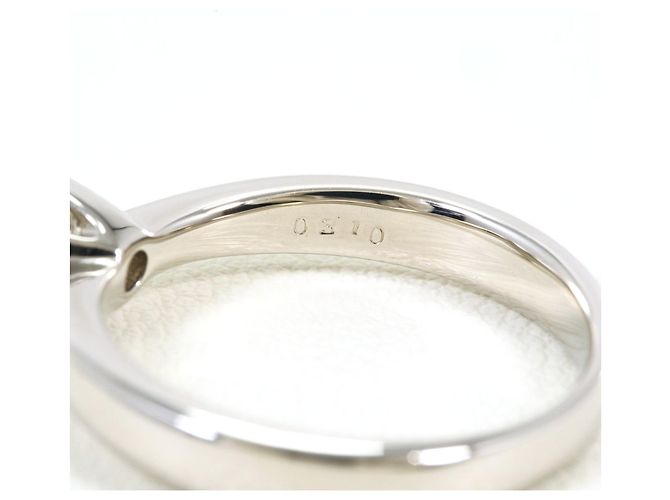 Autre Marque Platin-Ring mit Diamant - Ansicht 5