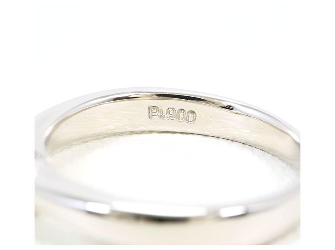 Autre Marque Platin-Ring mit Diamant - Ansicht 6