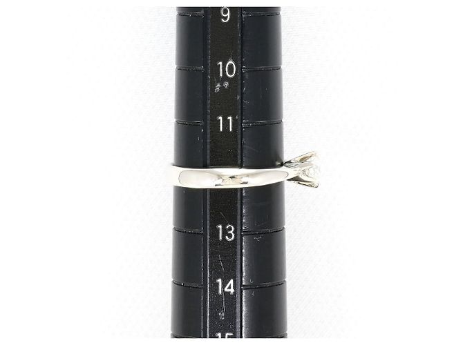 Autre Marque Platin-Ring mit Diamant - Ansicht 8