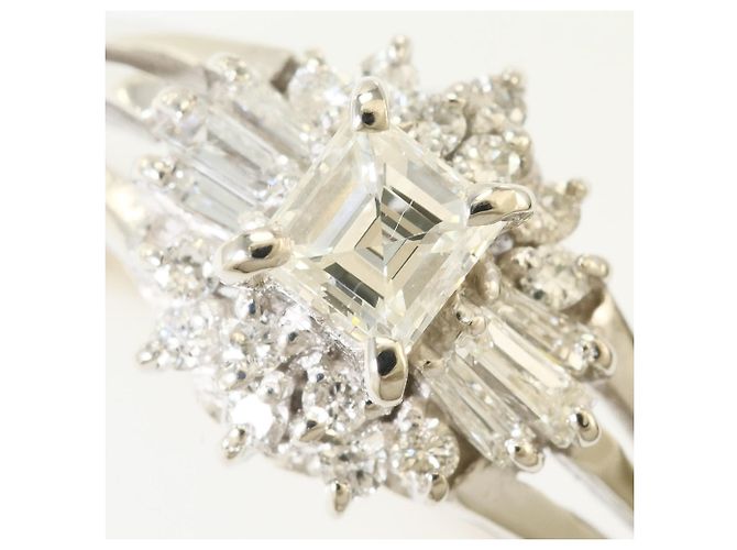 Autre Marque Platin-Diamant-Bandring - Ansicht 2