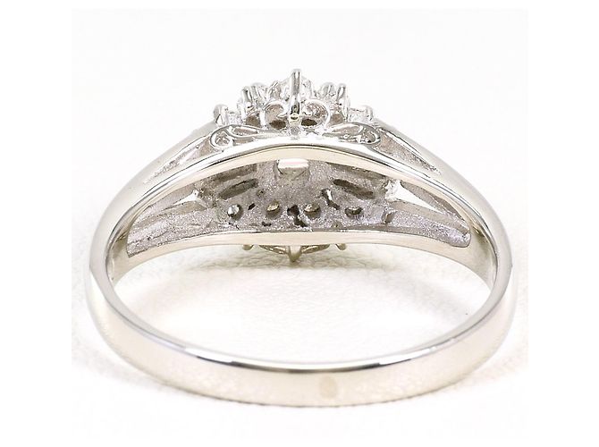 Autre Marque Platin-Diamant-Bandring - Ansicht 4