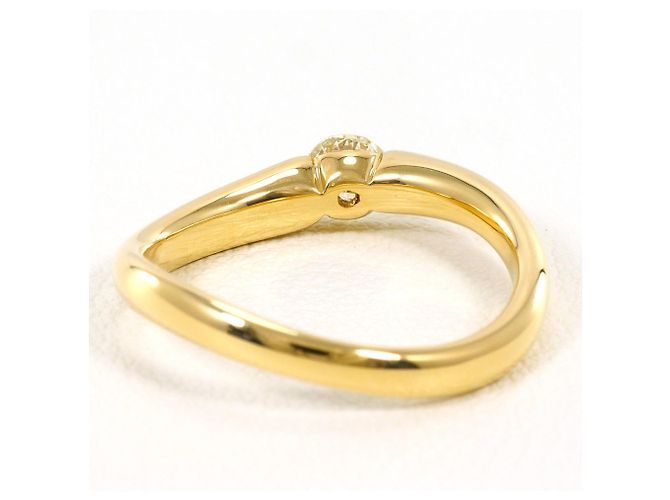 Autre Marque Ringband aus 18K Gelbgold mit Diamant Golden - Ansicht 4