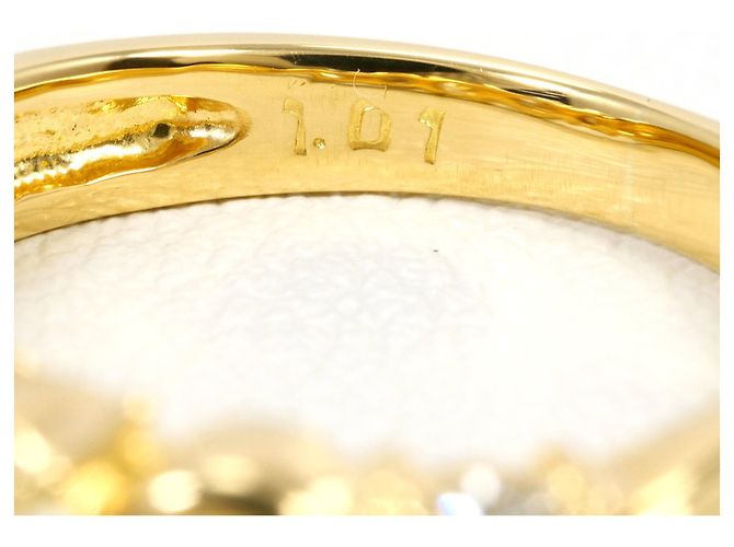 Autre Marque Anello fede in oro giallo 18K con diamanti D'oro - vista 6