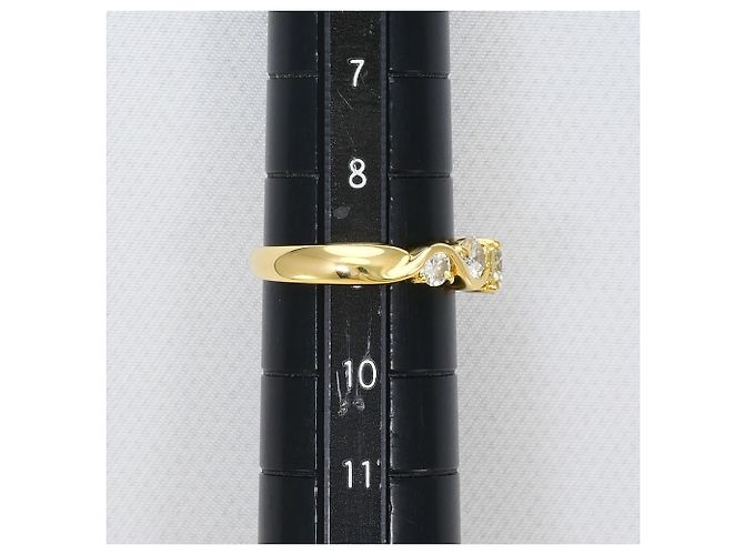 Autre Marque Anello fede in oro giallo 18K con diamanti D'oro - vista 8