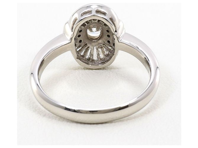 Autre Marque Platin-Ring mit Diamant - Ansicht 4