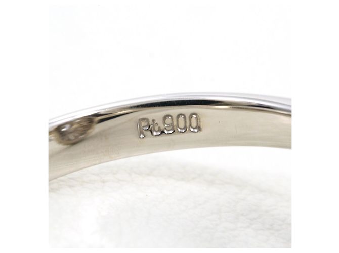 Autre Marque Platin-Ring mit Diamant - Ansicht 6