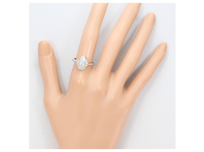 Autre Marque Platin-Ring mit Diamant - Ansicht 7