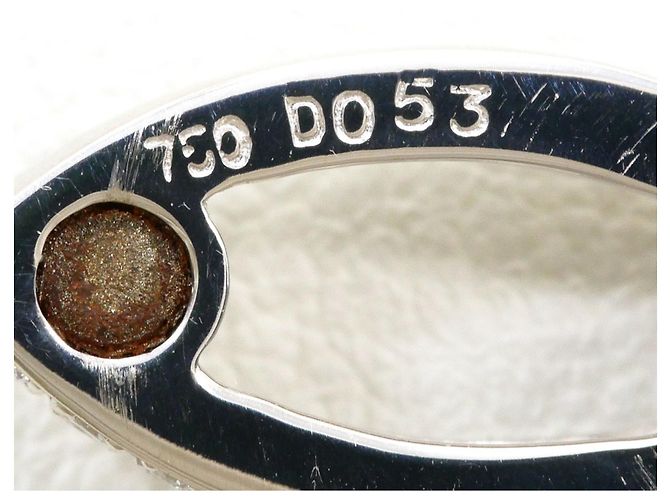 Autre Marque Collar de oro blanco 18K con diamante Dorado - vista 4