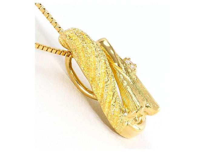 Autre Marque Collana in oro giallo 18K con diamante D'oro - vista 2