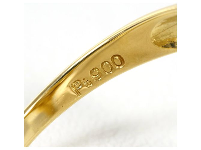 Autre Marque Anello fede in platino e oro giallo con diamanti D'oro - vista 6