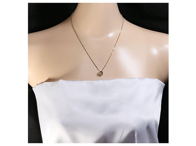 Autre Marque Collana in oro rosa 18K con diamante brown Marrone D'oro - vista 6