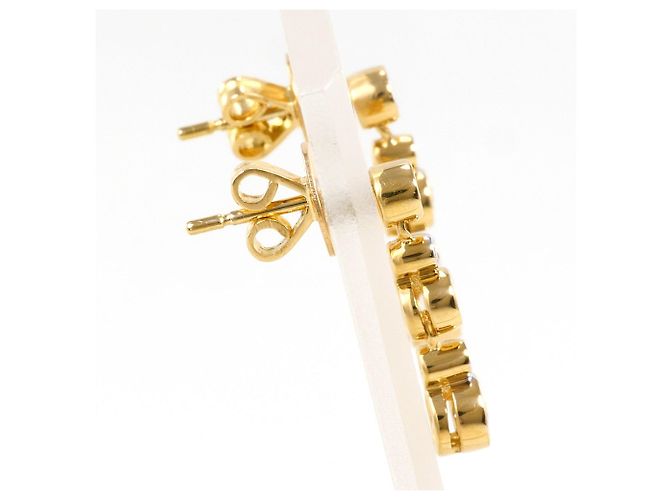 Autre Marque Orecchini a lobo in oro giallo 18K e diamanti D'oro - vista 3
