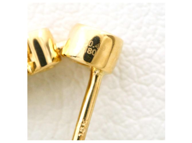 Autre Marque Orecchini a lobo in oro giallo 18K e diamanti D'oro - vista 4