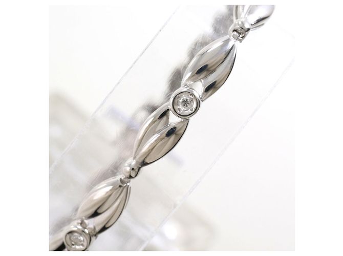 Autre Marque Bracciale con charm in oro bianco 18K e diamanti D'oro - vista 2