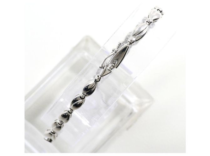 Autre Marque Bracciale con charm in oro bianco 18K e diamanti D'oro - vista 3