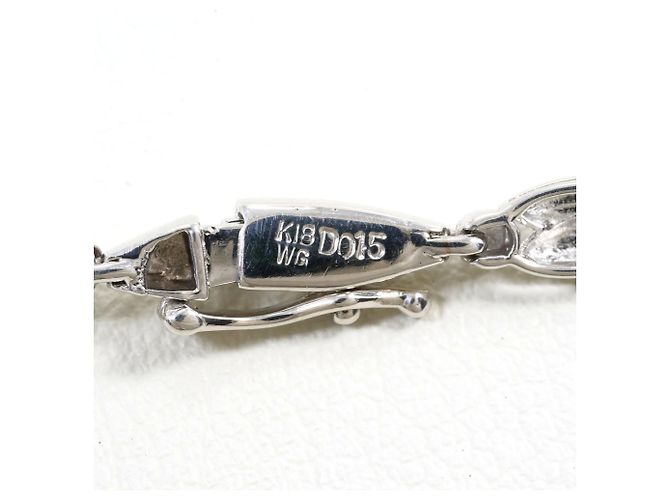Autre Marque Bracciale con charm in oro bianco 18K e diamanti D'oro - vista 4