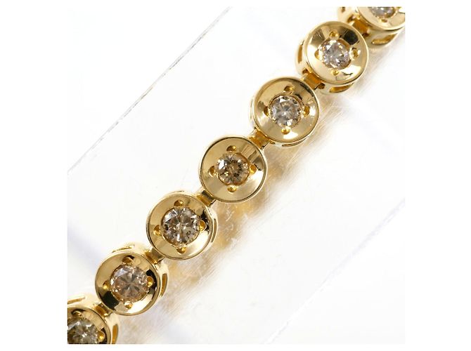 Autre Marque Bracciale con charm in oro giallo 18K con diamanti D'oro - vista 2