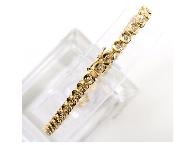 Autre Marque Bracciale con charm in oro giallo 18K con diamanti D'oro - vista 3