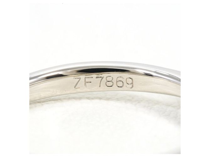 Autre Marque PT1000 Platinbandring mit Diamant - Ansicht 5